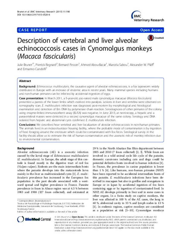 BMC VETERINARY RESEARCH BMC VETERINARY RESEARCH