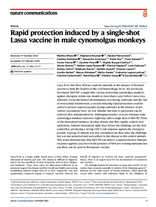NATURE COMMUNICATIONS 11/03/2023 NATURE COMMUNICATIONS 11/03/2023